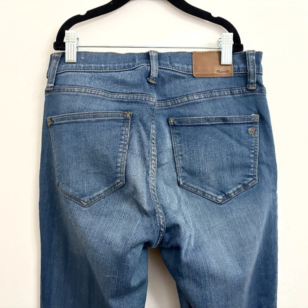High Rise Madewell Medium Blue Denim Skinny Roadtripper Jeans - sz 27 - Picture 8 of 13